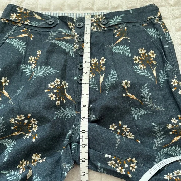 Sundance Teal Floral Cropped Pants - Picture 8 of 11